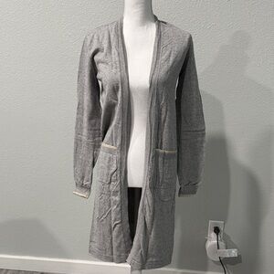 Spiritual Gangster Light Gray Open Cardigan